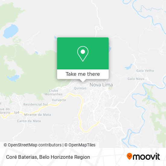 Coré Baterias map