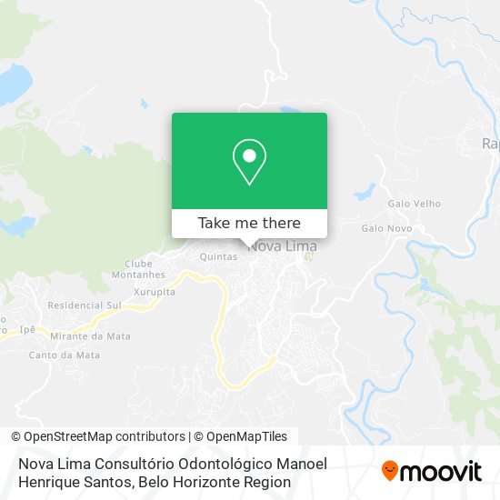 Nova Lima Consultório Odontológico Manoel Henrique Santos map