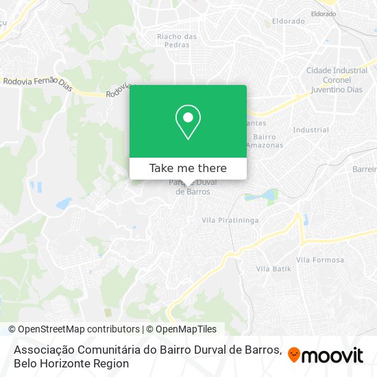 Associação Comunitária do Bairro Durval de Barros map
