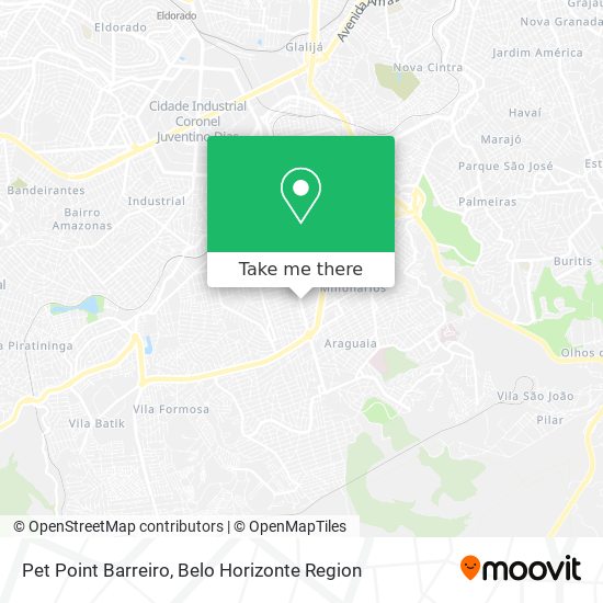 Pet Point Barreiro map