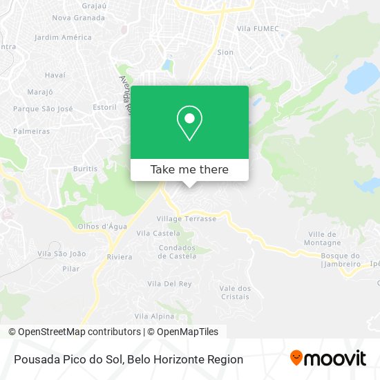 Pousada Pico do Sol map