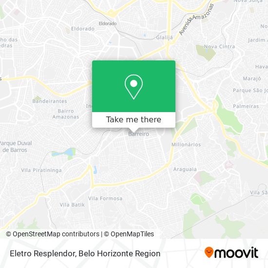 Eletro Resplendor map
