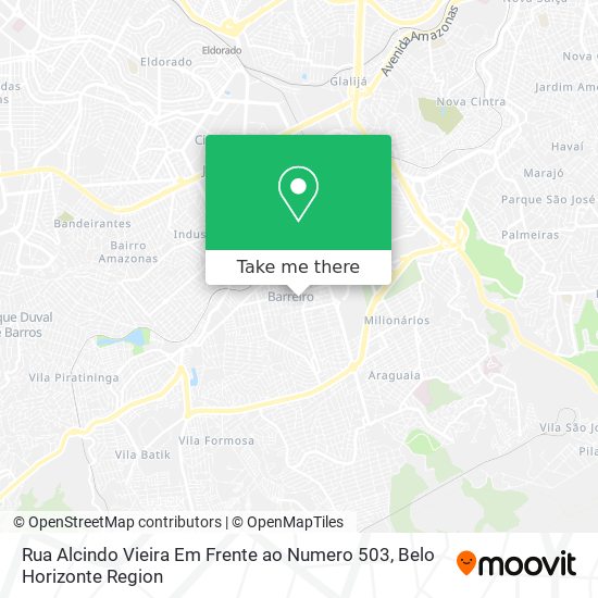 Rua Alcindo Vieira Em Frente ao Numero 503 map