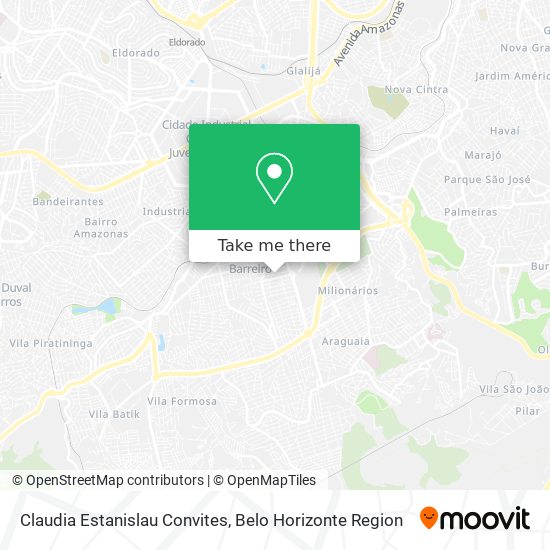 Claudia Estanislau Convites map