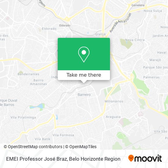 EMEI Professor José Braz map