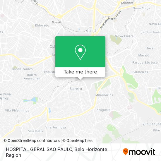 HOSPITAL GERAL SAO PAULO map