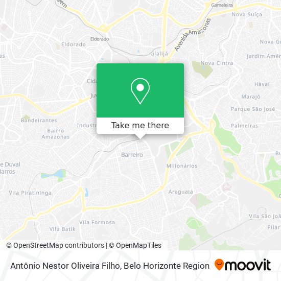 Antônio Nestor Oliveira Filho map
