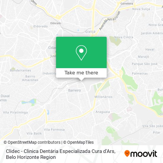 Clidec - Clinica Dentária Especializada Cura d'Ars map