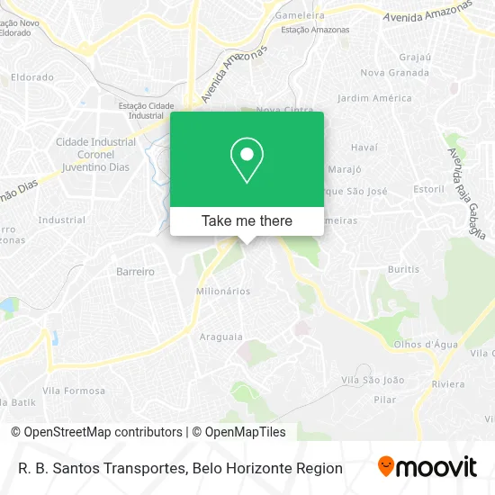 R. B. Santos Transportes map