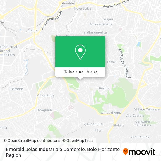 Emerald Joias Industria e Comercio map