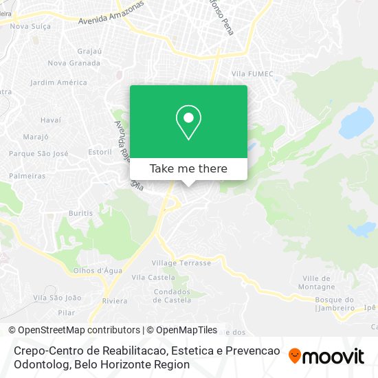 Crepo-Centro de Reabilitacao, Estetica e Prevencao Odontolog map