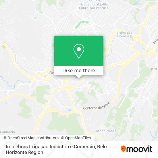 Implebrás Irrigação Indústria e Comércio map