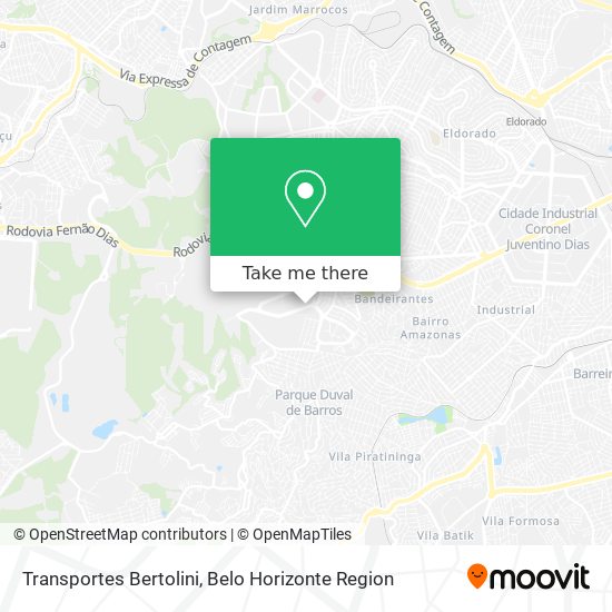Transportes Bertolini map