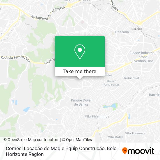 Comeci Locação de Maq e Equip Construção map