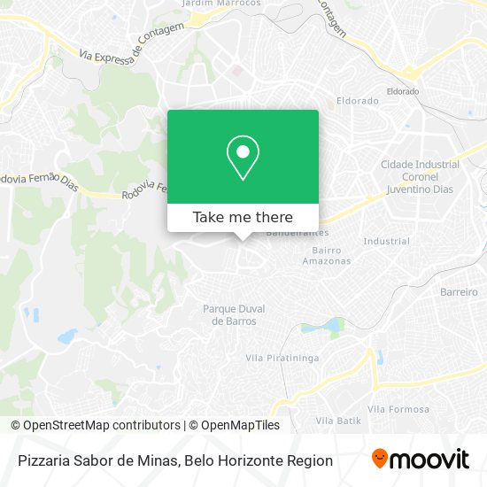 Pizzaria Sabor de Minas map