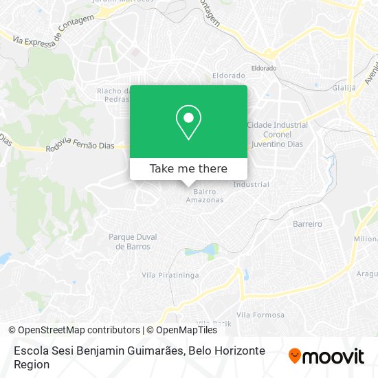 Escola Sesi Benjamin Guimarães map