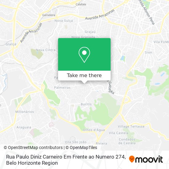 Rua Paulo Diniz Carneiro Em Frente ao Numero 274 map