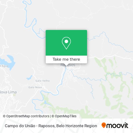 Campo do União - Raposos map