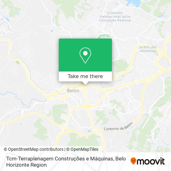 Tcm-Terraplenagem Construções e Máquinas map