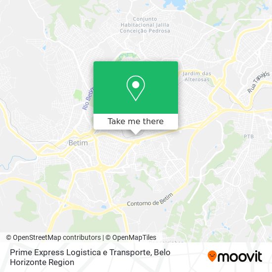 Prime Express Logistica e Transporte map