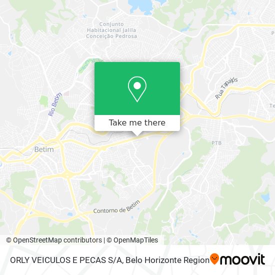 ORLY VEICULOS E PECAS S/A map