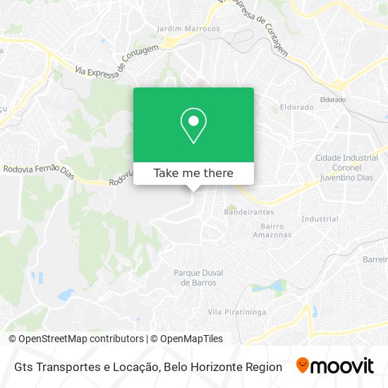 Gts Transportes e Locação map