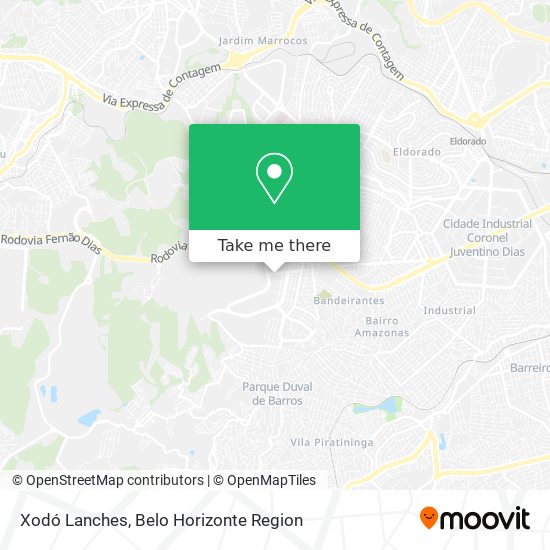 Xodó Lanches map