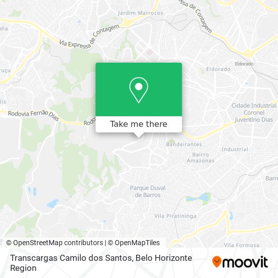 Transcargas Camilo dos Santos map