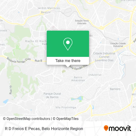 R D Freios E Pecas map