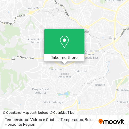 Tempervidros Vidros e Cristais Temperados map
