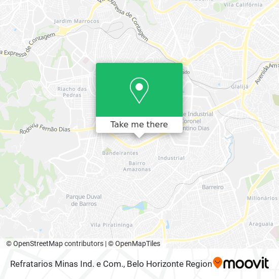 Refratarios Minas Ind. e Com. map
