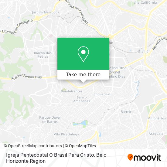 Igreja Pentecostal O Brasil Para Cristo map