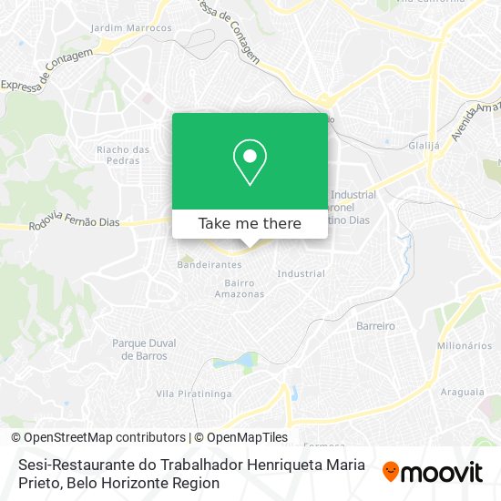 Sesi-Restaurante do Trabalhador Henriqueta Maria Prieto map