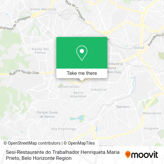 Sesi-Restaurante do Trabalhador Henriqueta Maria Prieto map
