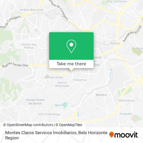 Montes Claros Servicos Imobiliarios map
