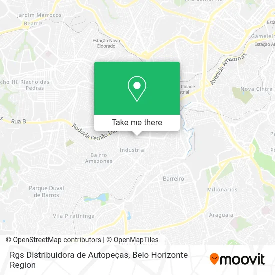 Rgs Distribuidora de Autopeças map