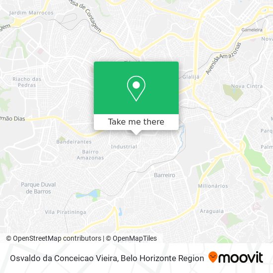 Osvaldo da Conceicao Vieira map
