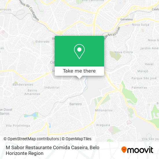 M Sabor Restaurante Comida Caseira map