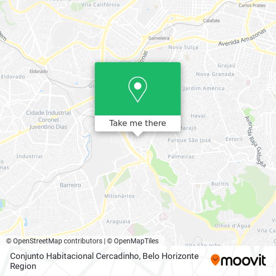 Conjunto Habitacional Cercadinho map