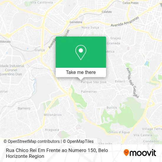 Rua Chico Rei Em Frente ao Numero 150 map