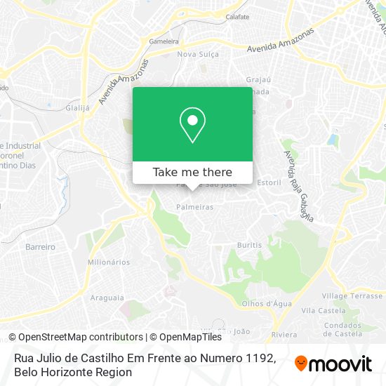 Rua Julio de Castilho Em Frente ao Numero 1192 map