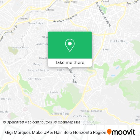 Gigi Marques Make UP & Hair map