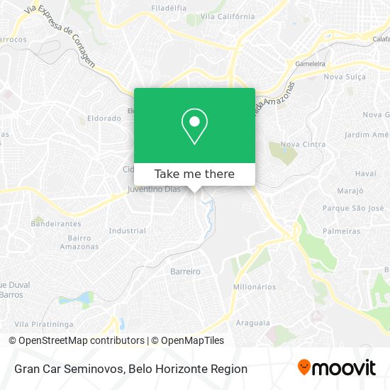Gran Car Seminovos map