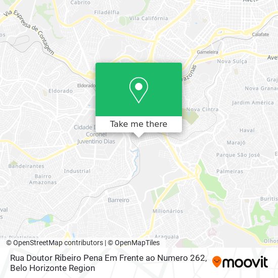 Rua Doutor Ribeiro Pena Em Frente ao Numero 262 map