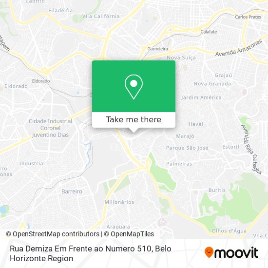 Rua Demiza Em Frente ao Numero 510 map
