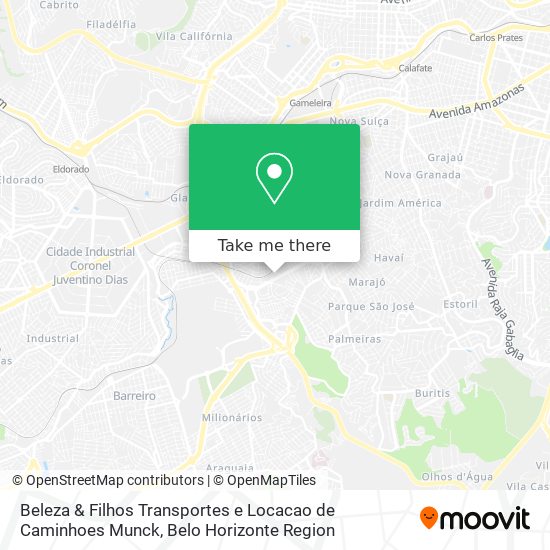 Beleza & Filhos Transportes e Locacao de Caminhoes Munck map