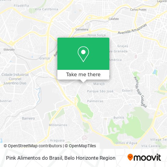Pink Alimentos do Brasil map