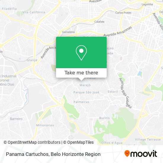 Panama Cartuchos map