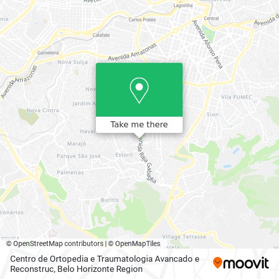 Mapa Centro de Ortopedia e Traumatologia Avancado e Reconstruc