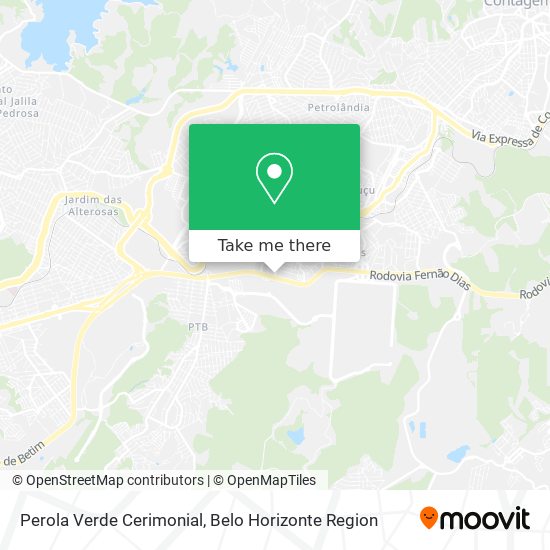 Perola Verde Cerimonial map